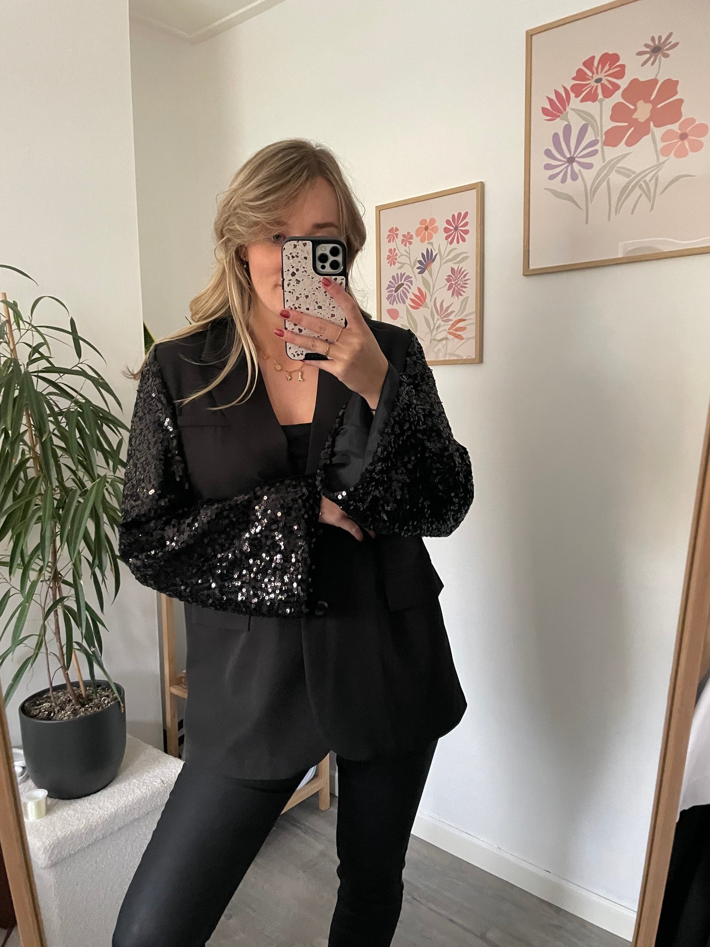 Glitter blazer