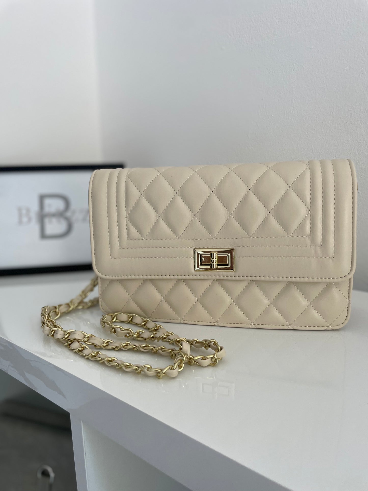 Beige handtas