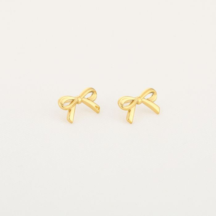 Strik oorbel goud