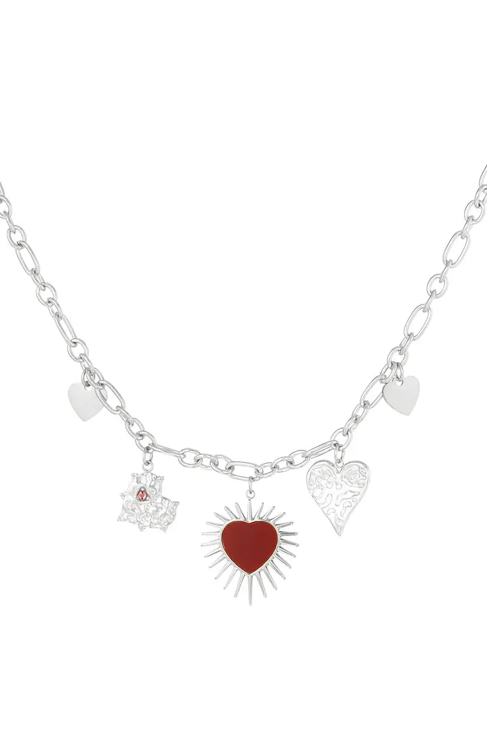 Endless heart ketting