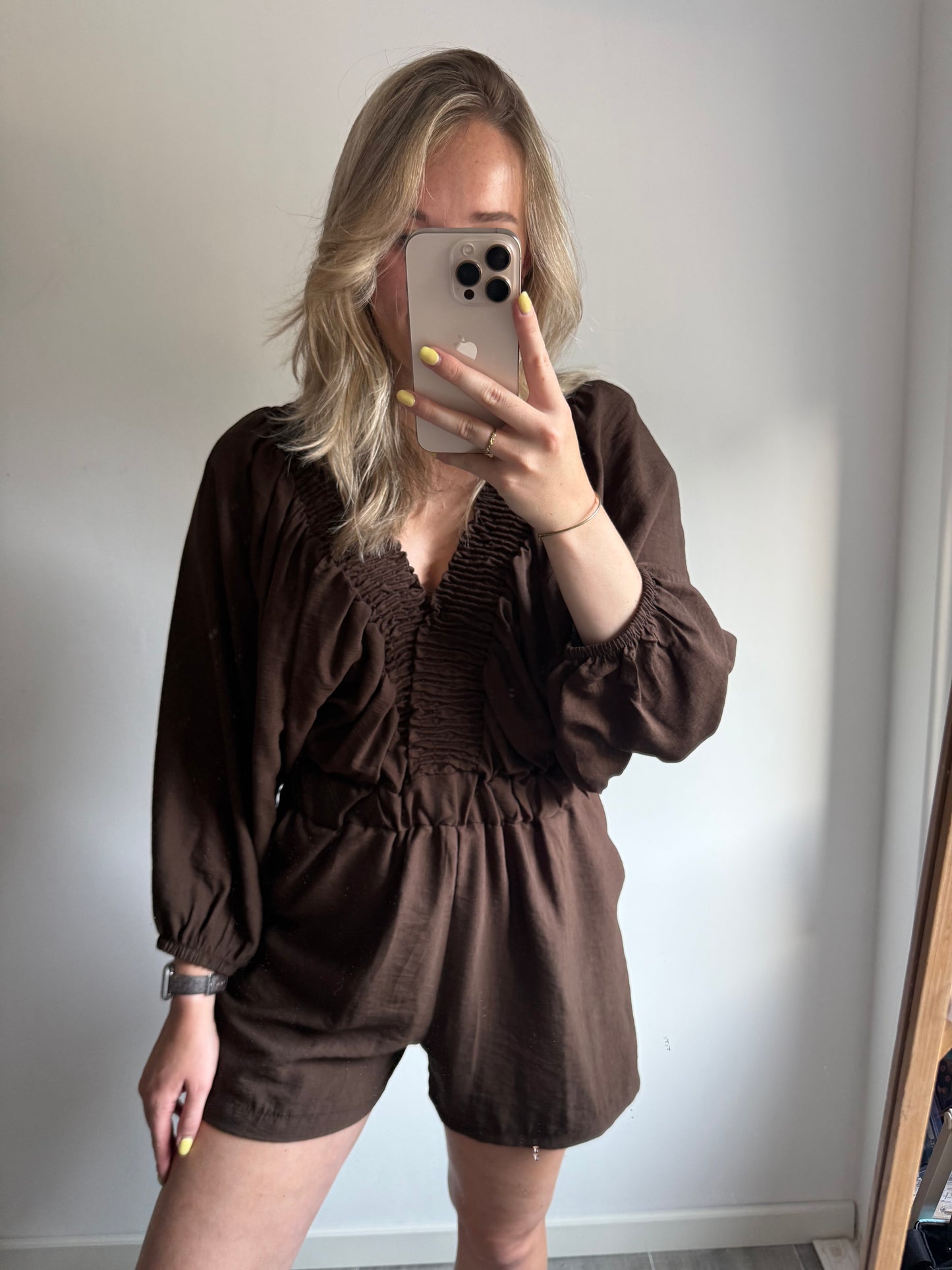 Sophie playsuit bruin