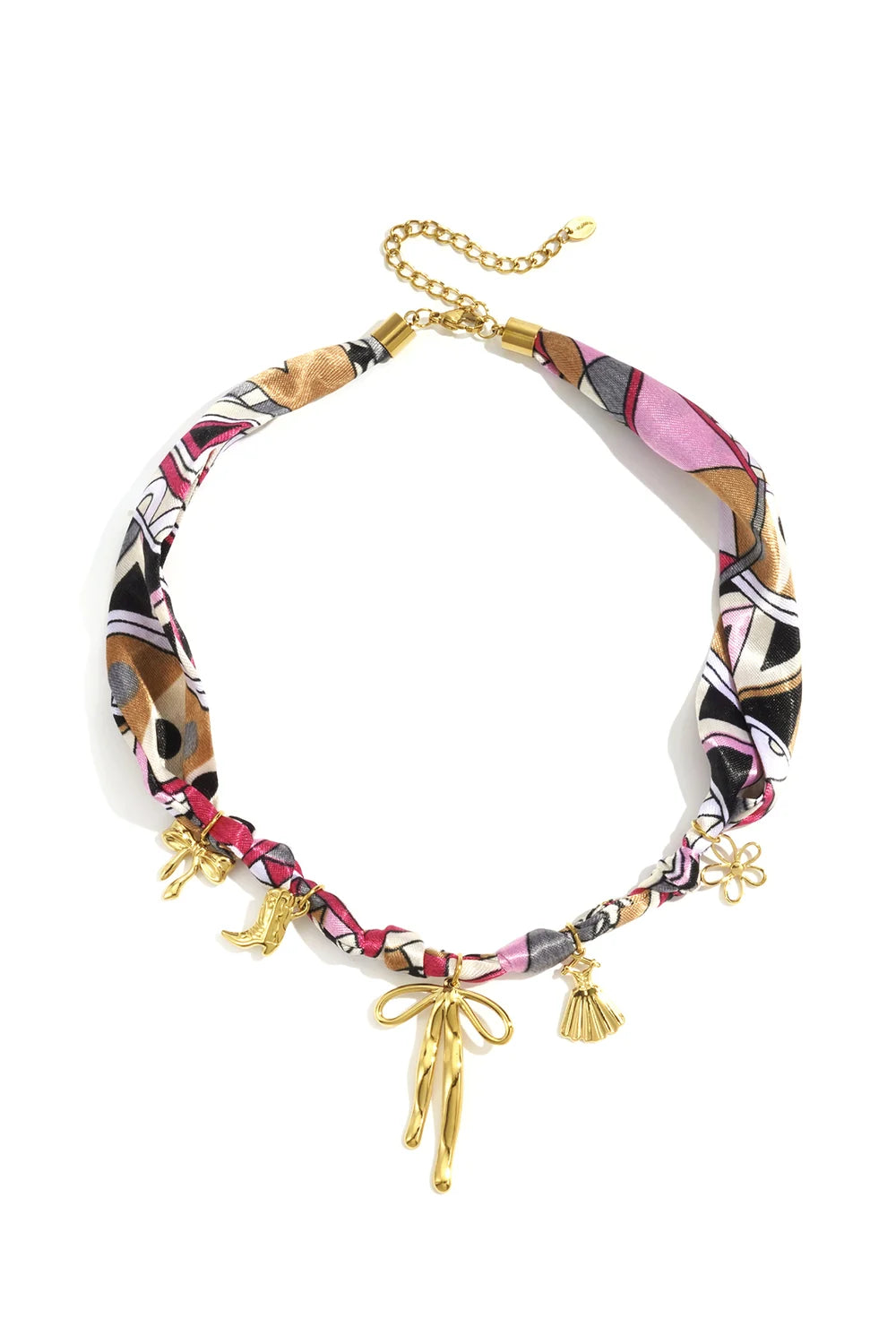 Bandana ketting roze