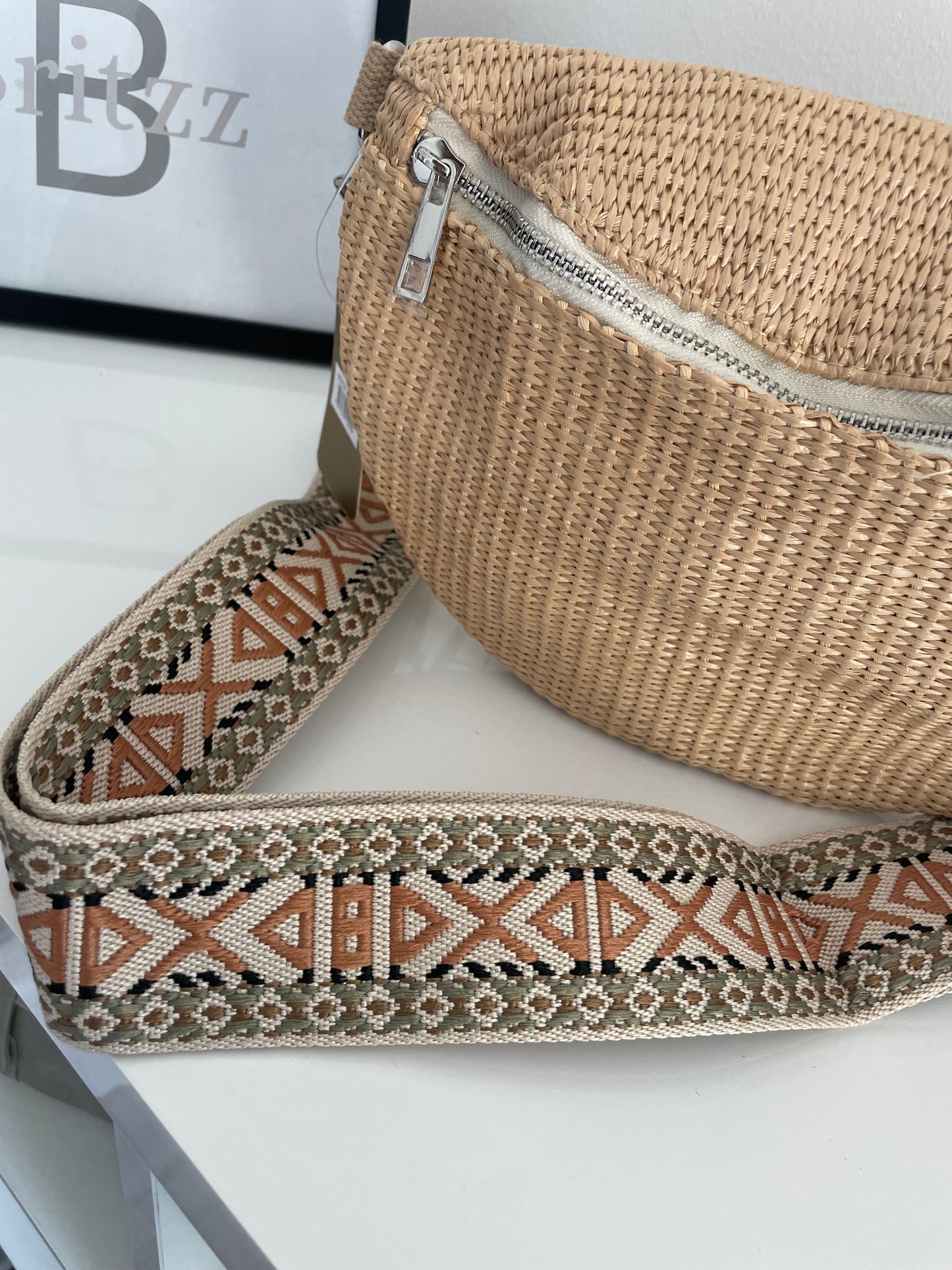 Crossbody tas Khaki