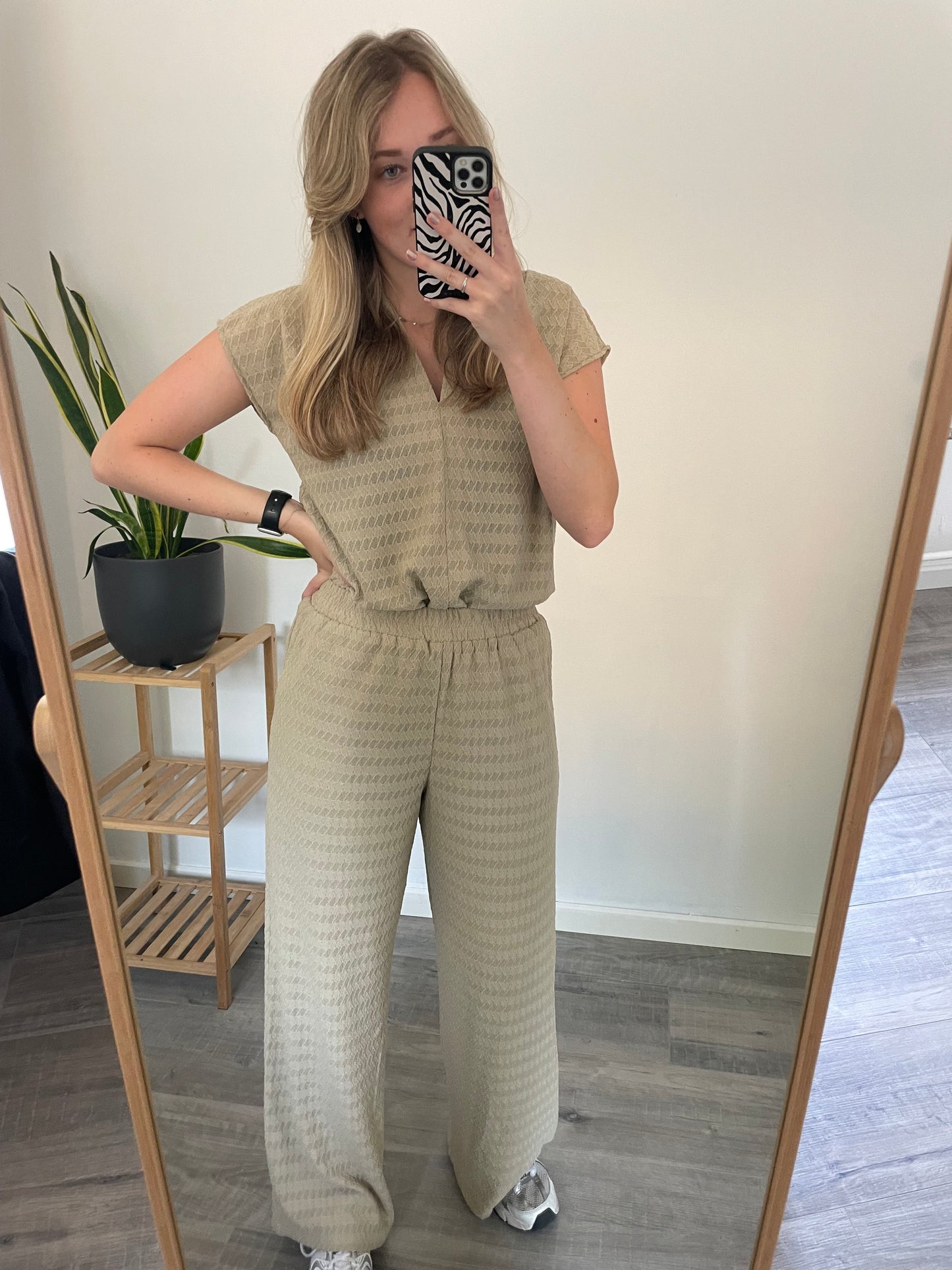 Tweedelig pak - Top beige