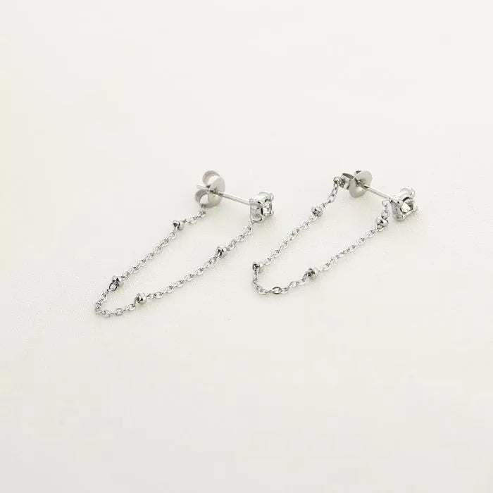 sparkle chain oorbel