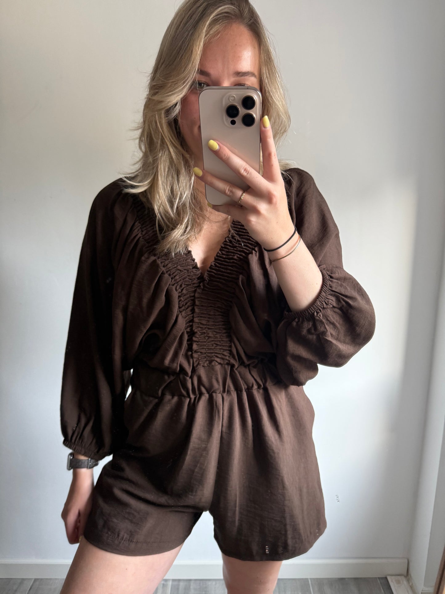 Sophie playsuit bruin