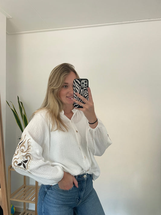 Ibiza blouse wit