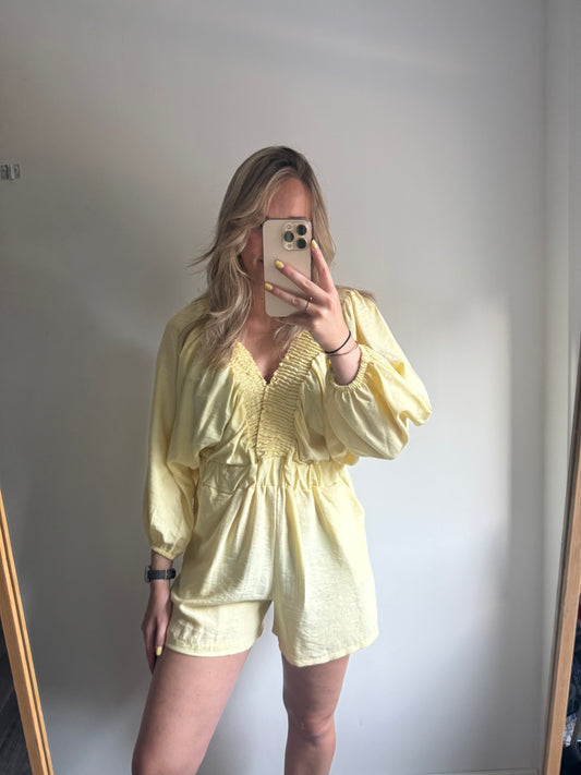 Sophie playsuit geel