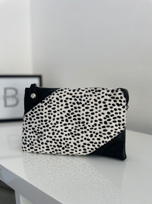 Cheetahprint tas zwart