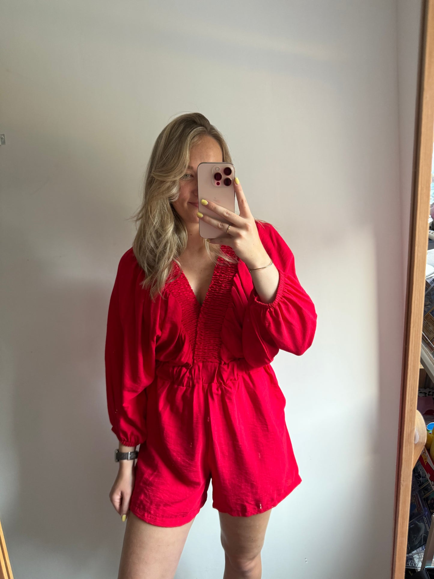 Sophie playsuit rood