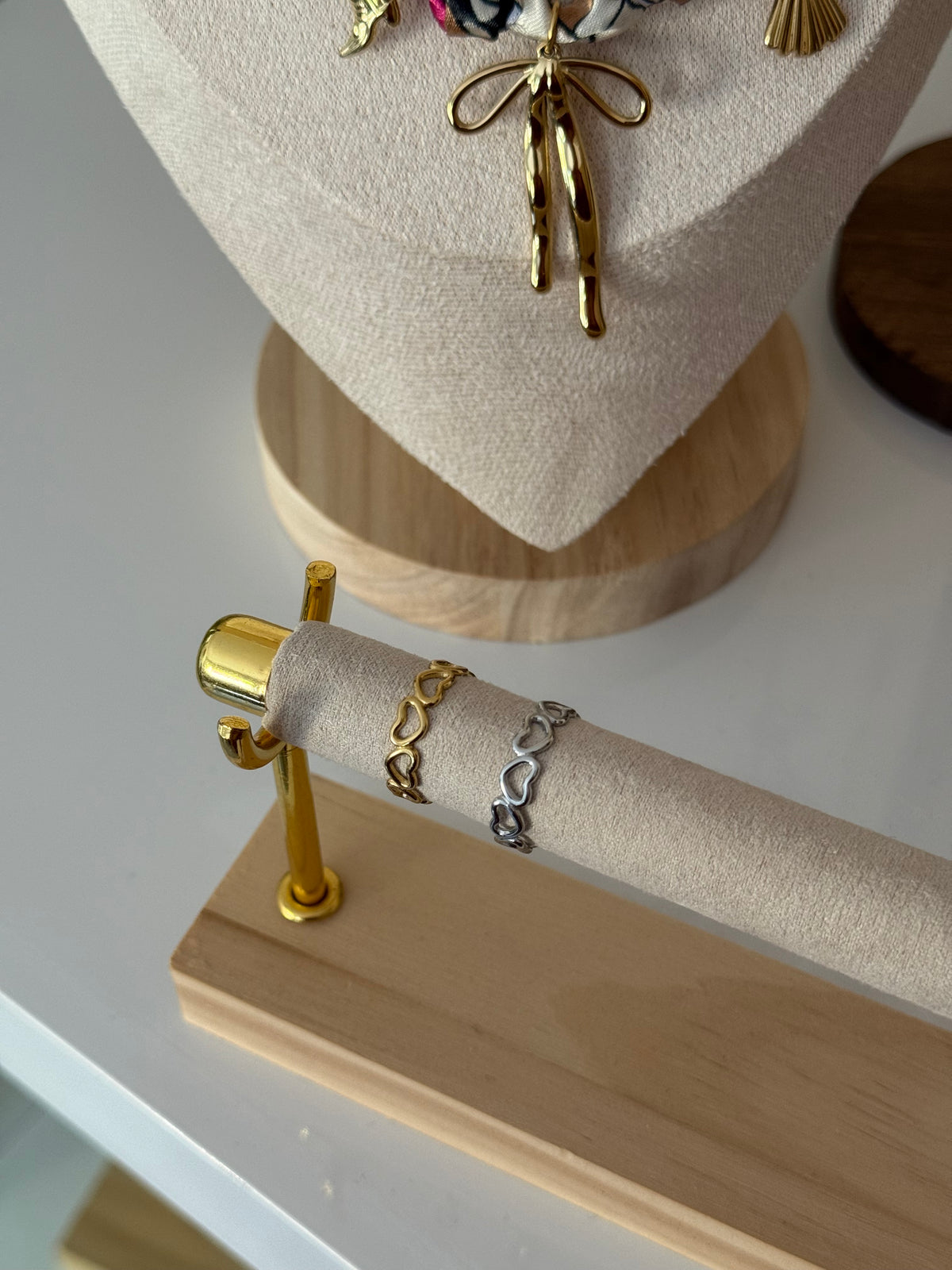 Open hartjes ring