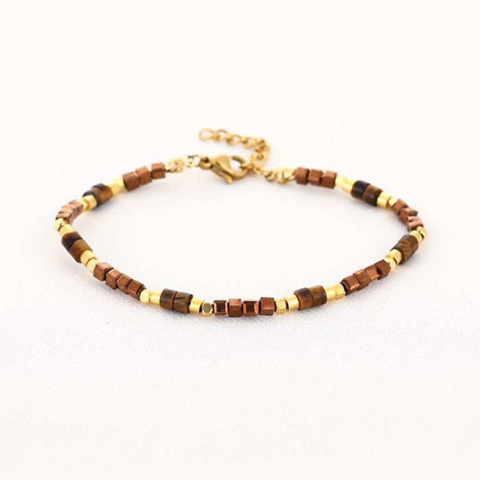 Bruine kralen armband
