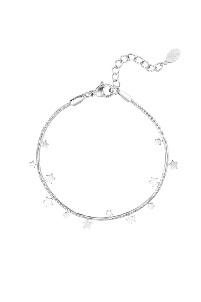 Sterren armband zilver