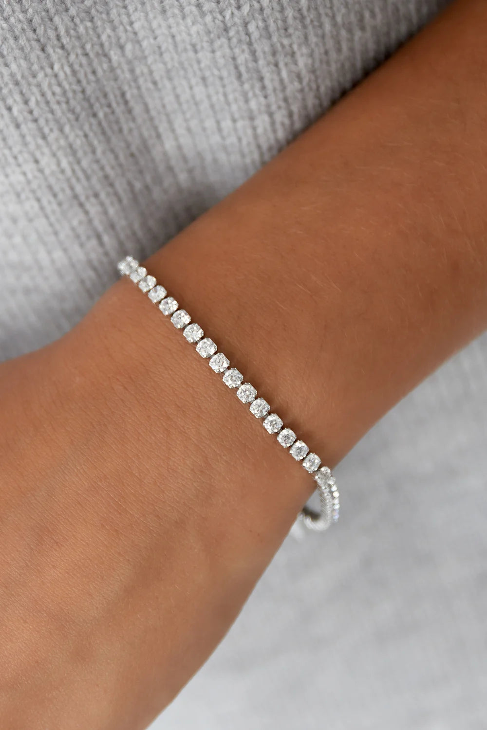 Minimal armband met subtiele sparkle dames